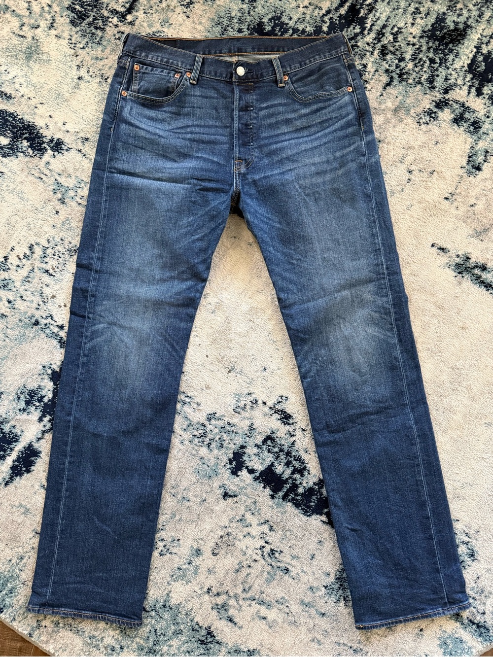 Levi's Unisex Dark Blue Straight Jeans
